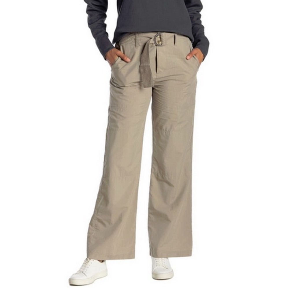 James Perse Los Angeles Belted Wide Leg Utility Pants Khaki Green Size‎ 27